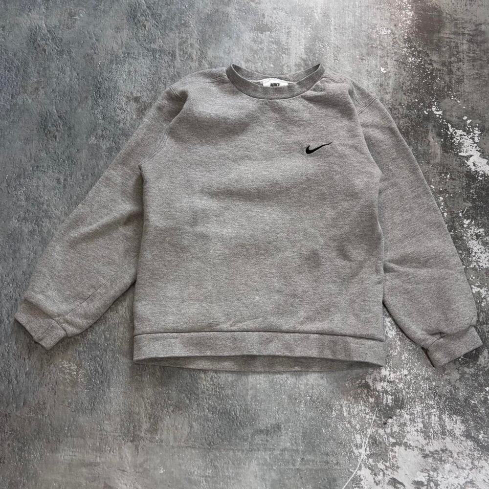 Vintage 90s Nike Mini Swoosh Sweatshirt Kids Medium